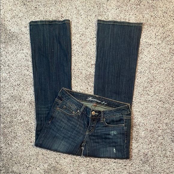 Forever21‎ Y2K Low Rise Bootcut Jean Size 27 - Picture 1 of 6